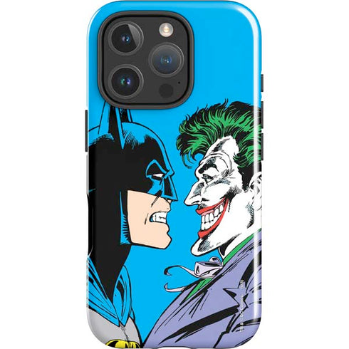 DC Comics The Joker vs Batman Vintage art iPhone 16 Pro Impact Case